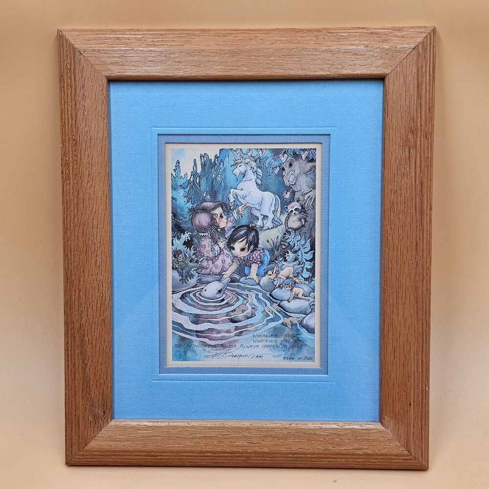 Jody Bergsma Signed & Numbered Fantasy Art Print Framed 5355/7500